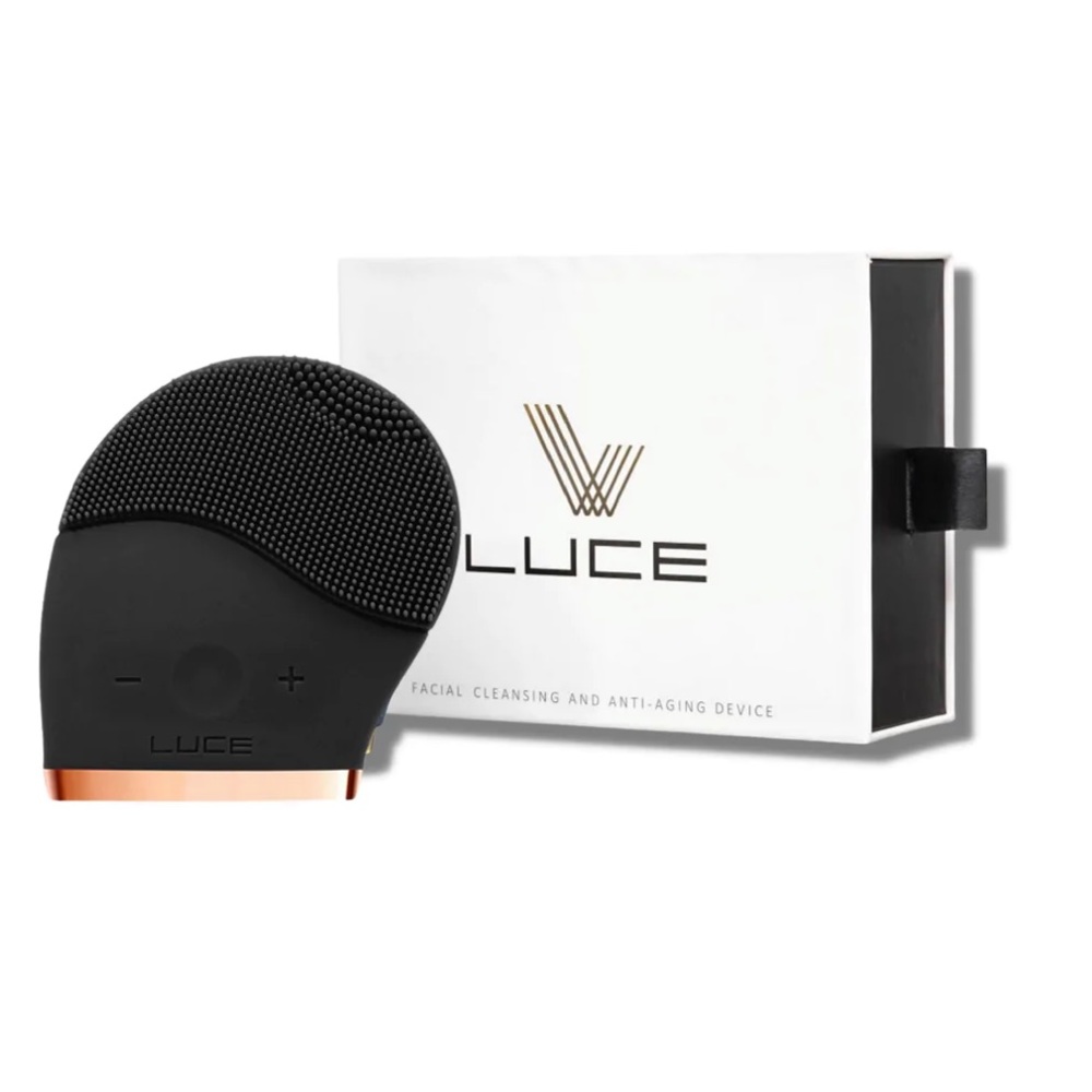 LUCE180 Facial Cleansing & Anti-Aging Device in black
